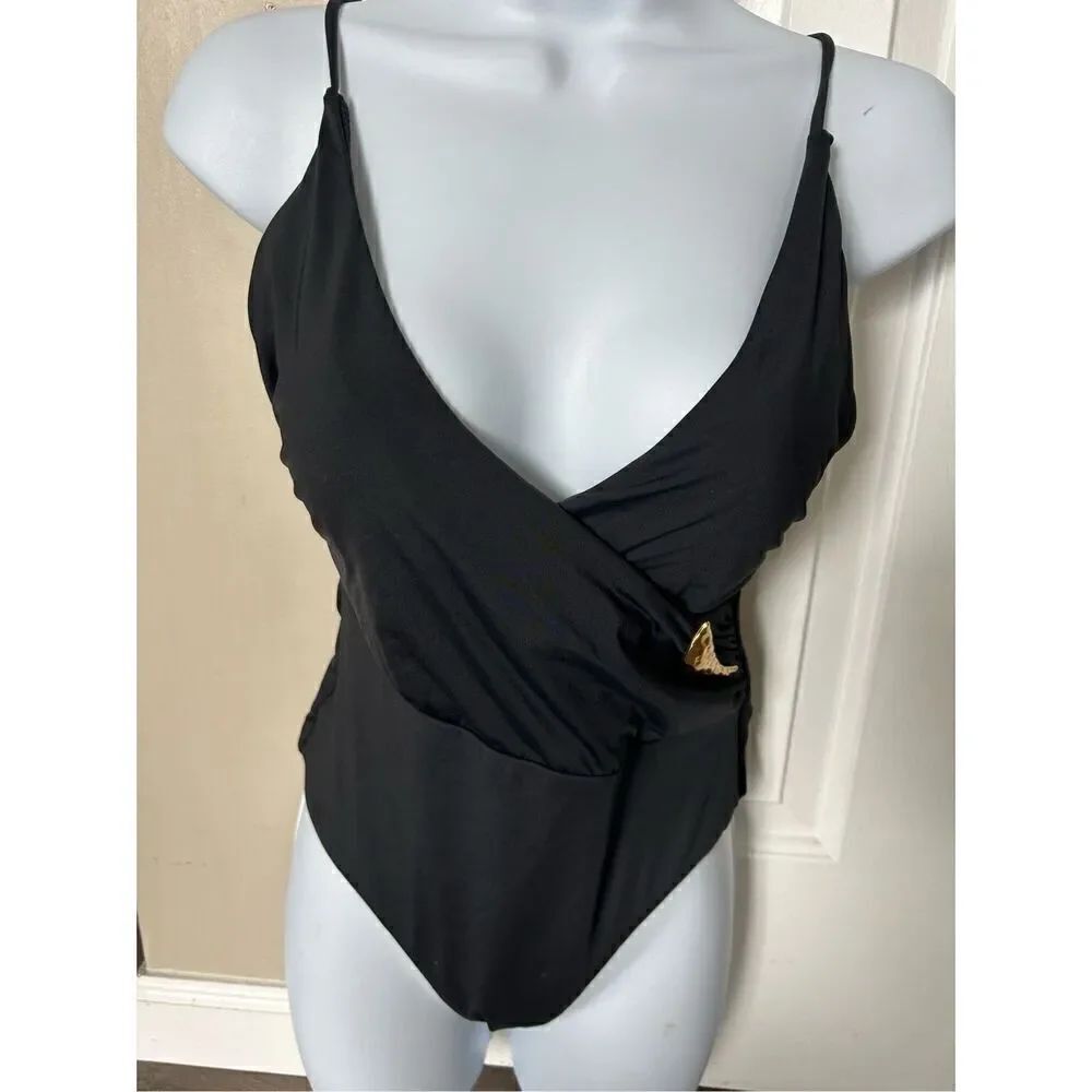 Zara black bikini one piece size small